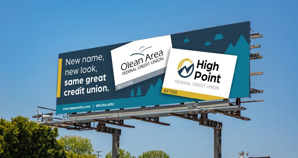 credit union rebrand Olean Area FCU to High Point