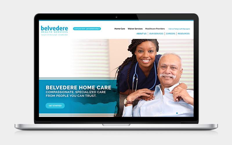 Belvedere Website Mockup