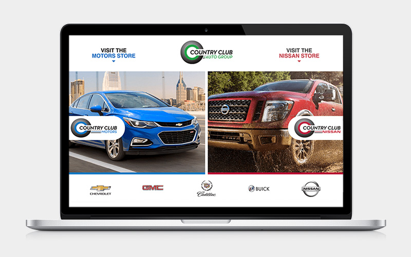 CC Auto Website in Laptop Preview