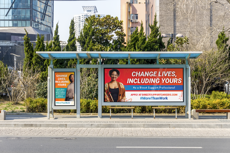 OPWDD Bus stop adverts