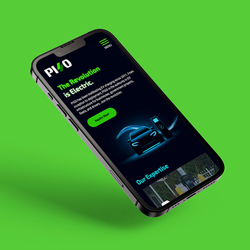 Piso Website on Mobile Phone